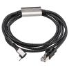 USB C to Ethernet Cable, Gigabit Network 90 Degree RJ45 LAN Cord,9.9 FT Gigabit Network Ethernet Cable to USB C for Thunderbolt 3/4, MacBook Pro/Air, iPad Pro, iPhone 15 Series, Galaxy... view 1