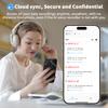 AI Voice Recorder,Transcribe & Summarize Empowered by GPT & DeepSeek,APP Control,4G File Transfer,3600 Mins of Cloud Storage,Support 88 Languages,Audio Recorder for Meetings,Lectures,Calls,Silver view 4