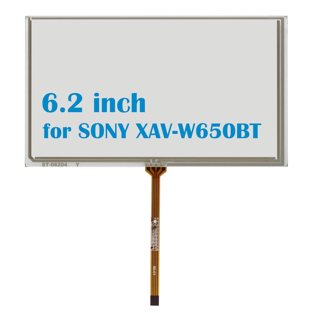 SOINEED 6.2 inch Digitizer Touch Screen Glass Resistive Panel Replacement Glass [Without LCD] Repair Parts Fits for Sony XAV-W650BT