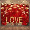 6x4 feet Red Rose Flash Backdrop Love Love Sign Valentine's Day Romantic Portrait Birthday Photography Background Decoration Banner view 4