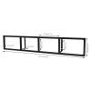 QIUTMER 5Pcs Wall Mount 34 Inch Media Storage Rack, CD DVD Organizer Metal Shelf, Open Kids' Bookshelf, for Store CD DVD and Video Game Organizer view 3