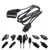 1.8M A/V TV Video Scart RGB Cable Gaming 21 Pin Euro Scart p/Lug Cord Wire Compatible with The N SNES Gamecube and N64 Console view 1