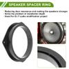 HOPESPANNER Speaker Spacer Ring Tweeter Speaker Spacer Adapter for Mercedes X-Class 2017-2020 Waterproof Black for 6.5" ABS 2 Pcs view 3