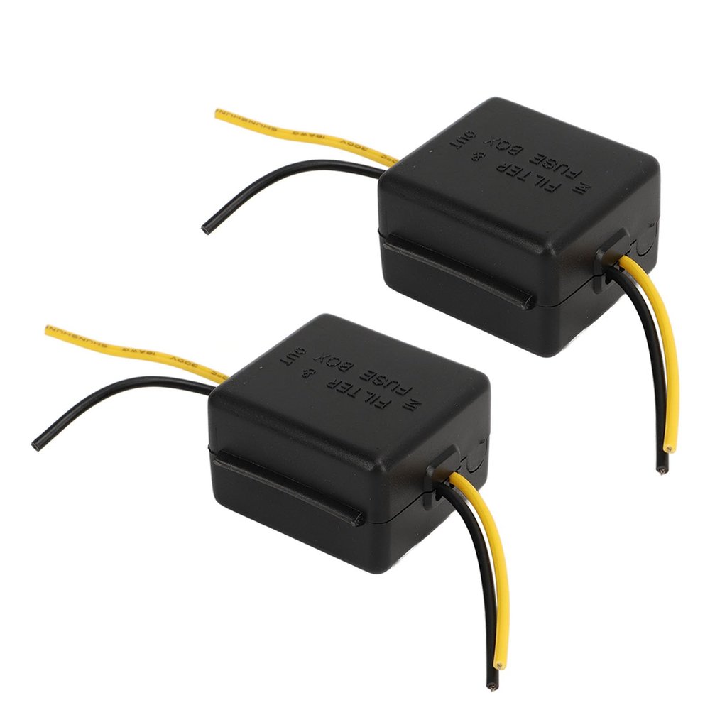 Car Power Filter Amplifier Noise Reducer Audio Power Filter Stereo Noise Suppressor Reducer with 12V Interference Proof for Equalizers Amplifiers