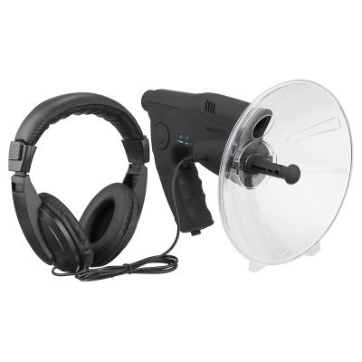 Parabolic Microphone Bionic Ear Spy Ear Bionic Listening Device Nature Observing Record for Long Range Listening Device up to 300 FT 8X Magnification Monocular Soun