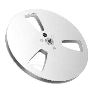 1/4 7 Inch Empty Tape Reel, 3 Holes Aluminum Alloy Universal Open Reel Sound Takeup Reel for Reel to Reel Tape Player Silver