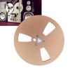 1/4 7 Inch Empty Tape Reel, 3 Holes Aluminum Alloy Universal Open Reel Sound Takeup Reel for Reel to Reel Tape Player, Gold view 4