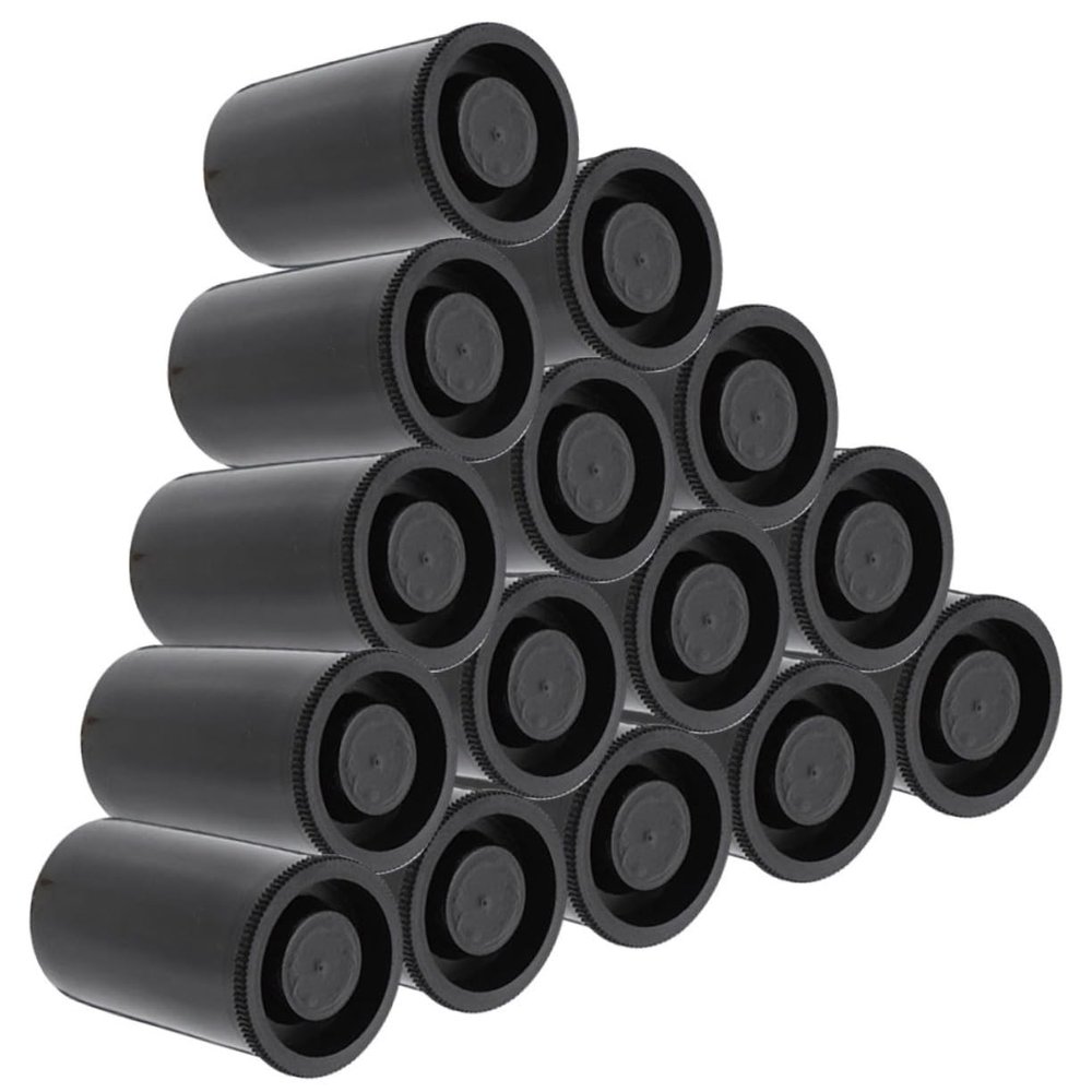 SECFOU 50pcs Camera Film Canisters Case Empty Camera Film Storage Containers Bulk
