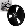 1/4 7 Inch Empty Tape Reel 3 Holes Aluminum Alloy Universal Open Reel Sound Takeup Reel for Reel to Reel Tape Player (Black) view 4