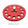 1/4 7 Inch Empty Tape Reel 11 Holes Universal Open Reel Sound Tape Empty Reel Aluminum Alloy Take Up Reel to Reel (Red) view 3