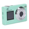 4K Digital Camera, 48MP HD Dual Screen CCD Card Camera with 16X Digital Zoom, Electronic Anti Shake Student Camera Beauty Filter for Students (Green) view 1