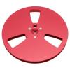 1/4 7 Inch Empty Tape Reel, 3 Holes Open Reel Sound Tape Empty Reel for Studer, Aluminum Alloy Take up Reel to Reel Tape Recorder Replacement Opening Machine Part (Red) view 1