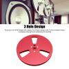1/4 7 Inch Empty Tape Reel, 3 Holes Open Reel Sound Tape Empty Reel for Studer, Aluminum Alloy Take up Reel to Reel Tape Recorder Replacement Opening Machine Part (Red) view 3