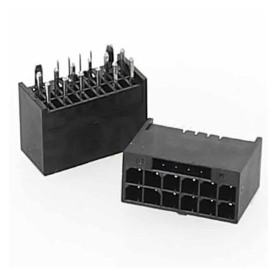 Chunsu 12V HPWR Connector PCIE 5.0 12+4Pin 16Pin Connector Housing with Terminal Pins Male, Female 90 Degree Male(Female)