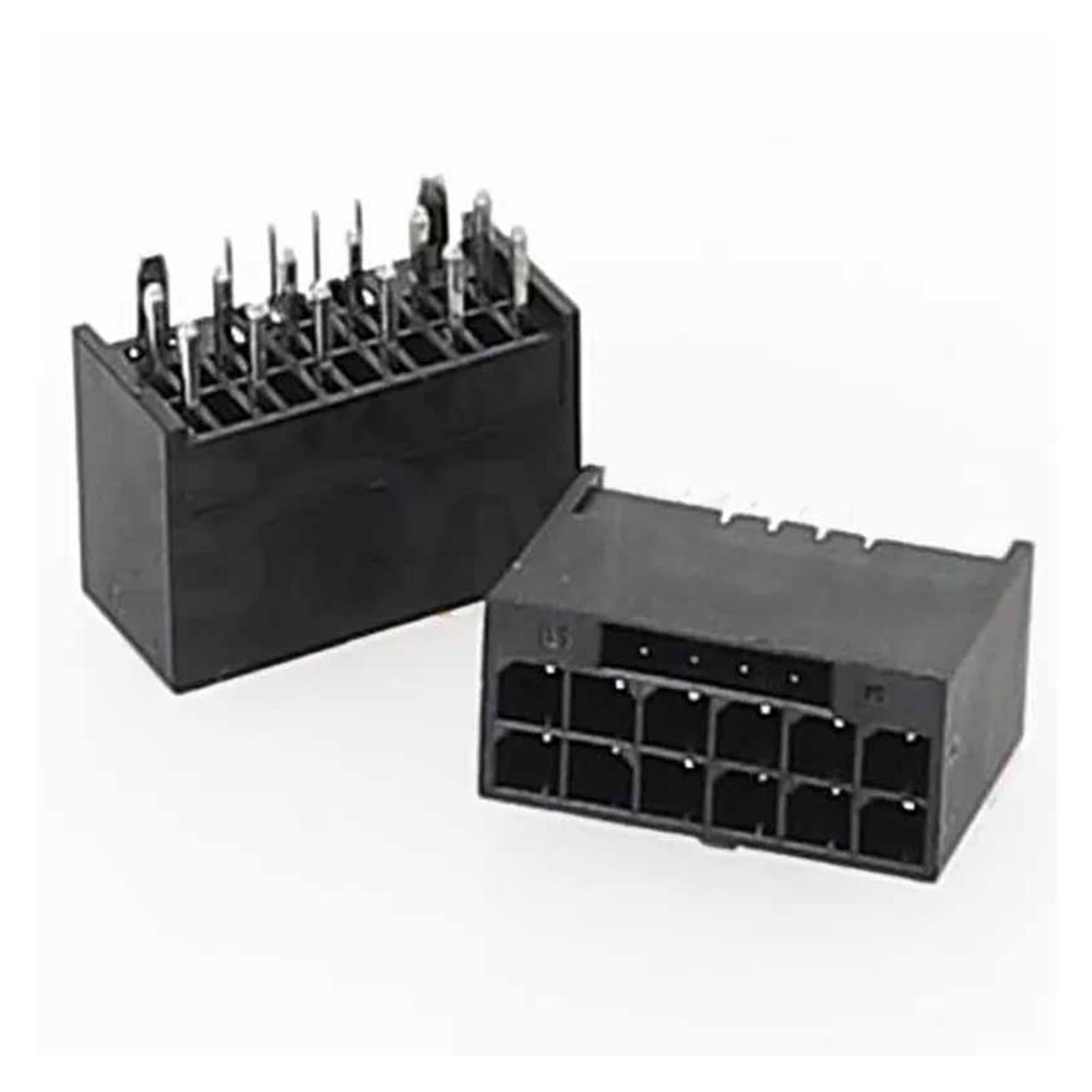Chunsu 12V HPWR Connector PCIE 5.0 12+4Pin 16Pin Connector Housing with Terminal Pins Male, Female 90 Degree Male(Female)