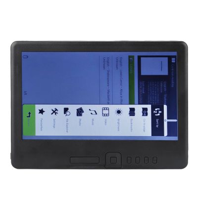Paper White EReader, 7in Color TFT LCD 16:9 Screen HD 800x480 380MHz Black Protective Case Portable E Reader Electronic Book Reader Reader for EPUB PDF TXT (8GB)