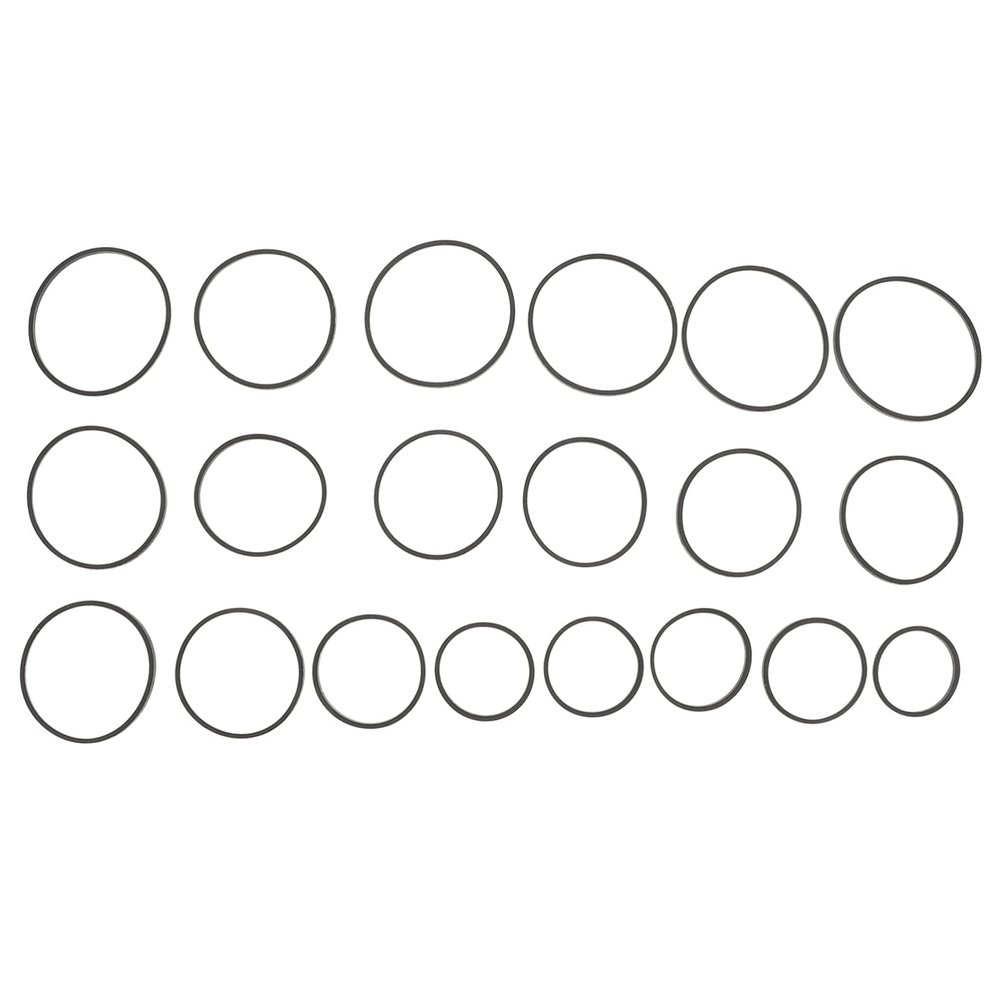 MOLUCKFU 20pcs Recorder Machine Repair Belt Cassette Machine Belt Wear-Resistant Flat Rubber Replacement