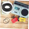 MOLUCKFU 20pcs Recorder Machine Repair Belt Cassette Machine Belt Wear-Resistant Flat Rubber Replacement view 4