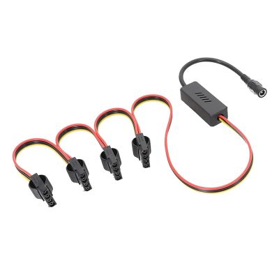Chunsu Adapter DC 5525 to Sata Hard Drive Cable DC to 1x2x3x4x SATA Hard Drive Cable DC 12V to SATA 12V to 4PIN(Molex 1 to 4)