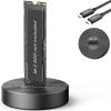 AMZPILOT 40Gbps USB 4 M.2 NVMe SSD to USB C Docking Station, M2 SSD to USB C Reader Adapter for M 2 M Key, B+M Key PCIE NVMe SSD Dock, Size for 22110 2280 2260 2242 2230 Enclosure - Aluminum Alloy view 1