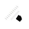 Chunsu 12V HPWR Connector PCIE 5.0 12+4Pin 16Pin Connector Housing with Terminal Pins Male, Female 90 Degree Male(90degree Black M) view 1