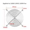 Chunsu 1202012025 12038 AC/DC Fan Cover 12x12cm Black Finger Grill Iron CPU Cooling Fan Guard Protective Cover view 3