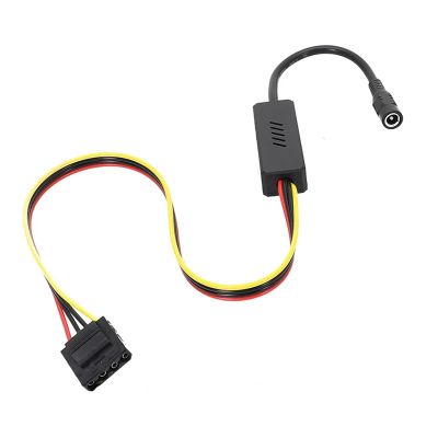 Chunsu Adapter DC 5525 to Sata Hard Drive Cable DC to 1x2x3x4x SATA Hard Drive Cable DC 12V to SATA 12V to 4PIN(Molex 1 to 1)