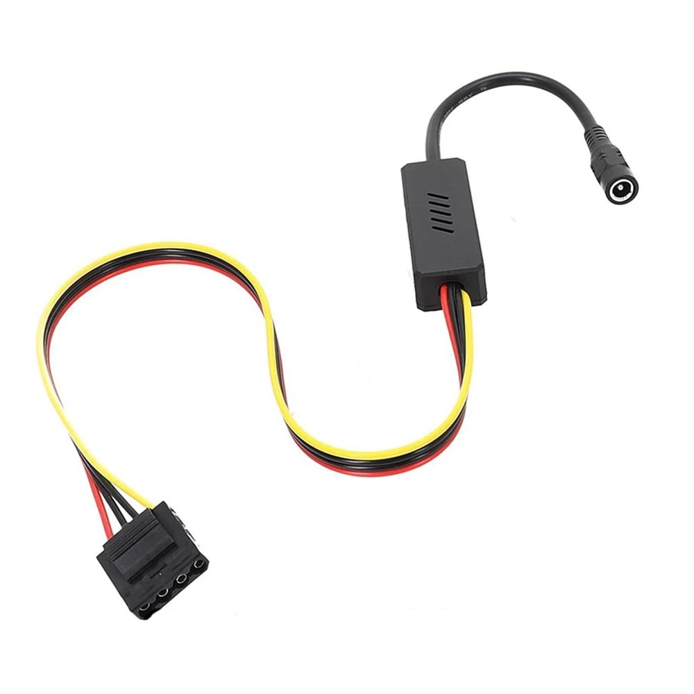 Chunsu Adapter DC 5525 to Sata Hard Drive Cable DC to 1x2x3x4x SATA Hard Drive Cable DC 12V to SATA 12V to 4PIN(Molex 1 to 1)