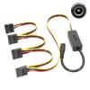 Chunsu Adapter DC 5525 to Sata Hard Drive Cable DC to 1x2x3x4x SATA Hard Drive Cable DC 12V to SATA 12V to 4PIN(Sata 1 to 4) view 1