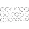 MOLUCKFU 20pcs Rubber Cassette Tape Belt for Recorder Repair Belts for DVD Drive Video Machine view 1