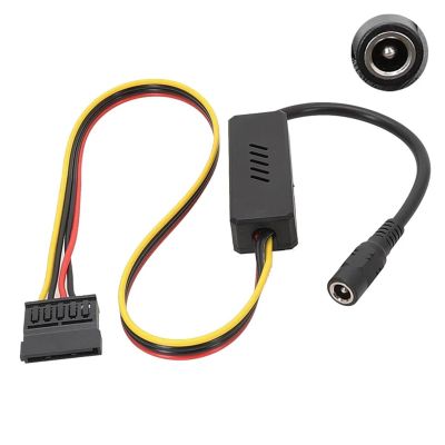 Chunsu Adapter DC 5525 to Sata Hard Drive Cable DC to 1x2x3x4x SATA Hard Drive Cable DC 12V to SATA 12V to 4PIN(Sata 1 to 1)