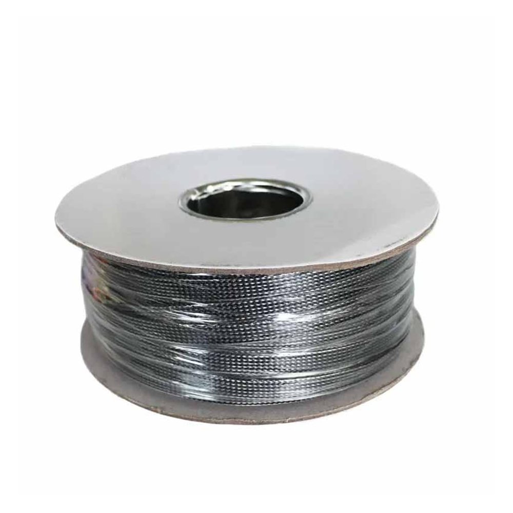 Chunsu 100M 10MM Braided Expand Sleeve PET Tight Insulation Nylon Sleeves Protection Expandable Mesh Wire Sleeving(Carbon)