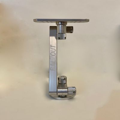 Balzout Silver Aluminum 12" Round Base Aluminum Mount Fits Helix/Solix SRM-RB12-SLV