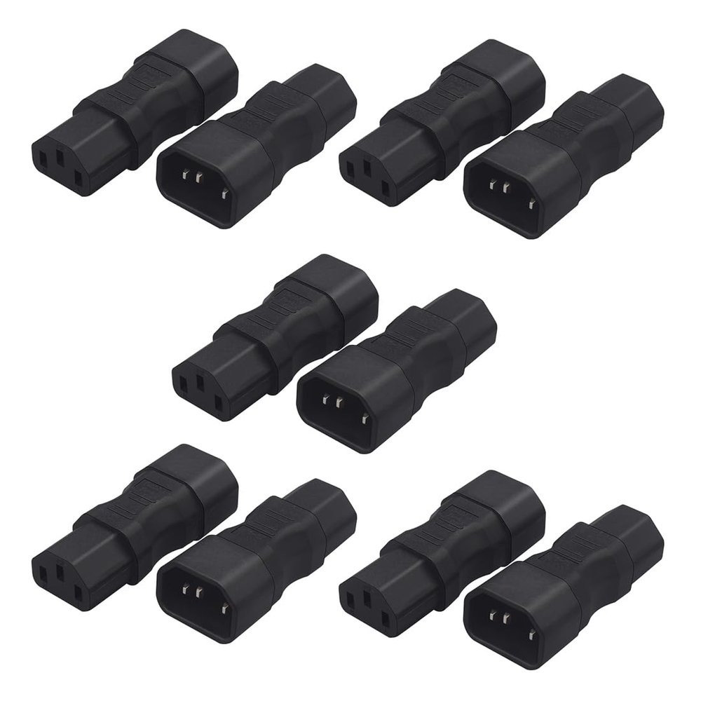 Strhowill C14 to C13 Power Adapter, for Server Printer Monitor, 10 Pack