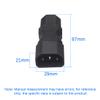 Strhowill C14 to C13 Power Adapter, for Server Printer Monitor, 10 Pack view 2