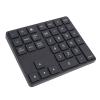 Sanpyl Bluetooth Number Pad, 2.4G Cordless Numeric Keypad 35 Keys Rechargeable External Numpad Keyboard with Receiver, for Laptop Desktop Smartphone (Black) view 1