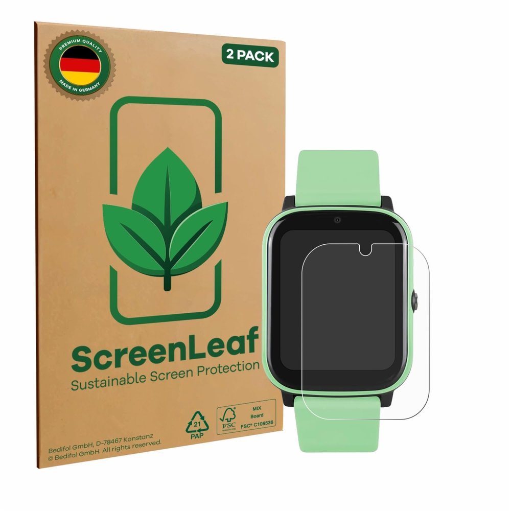 ScreenLeaf (2 Pack Screen Protector Compatible with One2Track Connect Next [Sustainable Screen Protection, Clear, Anti-Scratch]
