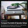 SpinDuo 2 Record Player Music System by Andover (Black) Including SpinBase 2 Speaker and SpinDeck 2 Turntable view 2