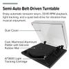 SpinDuo 2 Record Player Music System by Andover (Black) Including SpinBase 2 Speaker and SpinDeck 2 Turntable view 3