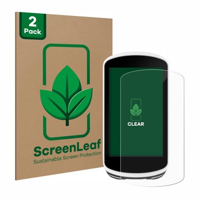 ScreenLeaf (2 Pack Screen Protector Compatible with Garmin Edge 1030 [Sustainable Screen Protection, Clear, Anti-Scratch]