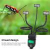 3 Head Camera Flash, 48CM 3 Head Flexible Arms Independent Control, 5600K, 8 Level Brightness Portable Camera Macro Arm Light for DSLR Camera view 3