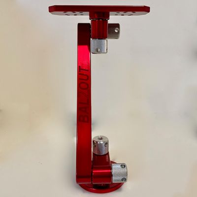 Balzout Red Powder Coated 12" Round Base Aluminum Mount Fits Helix/Solix SRM-RB12-RD