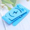 BEBEMOKO Plastic Double Phone Holder Desktop Folding Tablet Mount for Mobile Devices Durable Material Space-Saving Design for Home Office Use view 3