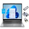 Lenovo IdeaPad Touchscreen Laptop, 15.6" Full HD Display, 6-Core i3-1215U (Beats i5-1135G7), 8GB RAM, 256GB SSD + 256GB Portable SSD, Webcam, KeyPad, 3-in-1 External Storage Bundle, Win 11 view 1