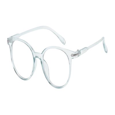 OWL Blue Light Blocking Glasses for Women/Men - Retro Round Eyewear Anti Eyestrain Computer Eyeglasses UV Glare Filter Eyewear - Ideal for Computer Use, Reading, Gaming, TV, Phones - Clear
