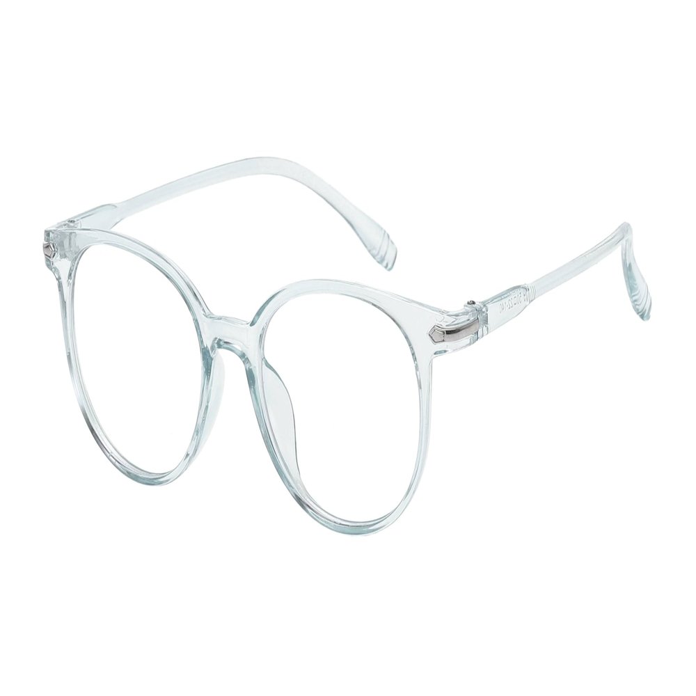 OWL Blue Light Blocking Glasses for Women/Men - Retro Round Eyewear Anti Eyestrain Computer Eyeglasses UV Glare Filter Eyewear - Ideal for Computer Use, Reading, Gaming, TV, Phones - Clear