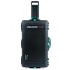 Black Pelican 1615 Air case with Teal Handles & latches. Comes Empty & with Wheels. view 3