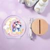 idooodle Personalized LED Night Light - Custom Name & 20 Patterns, Cute Unicorn Lamp with Wooden Base for Bedroom Decor, Gifts for Kids Girls Boys view 2