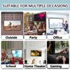 300 Inch 16:9 Foldable Portable Projection Screen, Washable Projector Movies Screen for Home Theater Outdoor Indoor(84in(186x105cm)) view 4