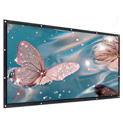 150 Inch Projector Screen 16:9, Foldable Portable Projector Movies Screen for Home Theater Outdoor Indoor(133in(293x168cm))